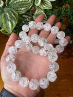 Clear Quartz Crackle Bracelet