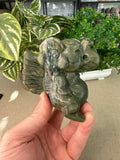 Green Jade Elephant with wings