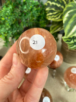 Fire Quartz Spheres