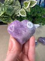 Lepidolite Hearts