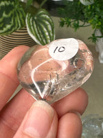 Clear Quartz Hearts