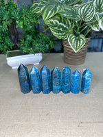 Blue Apatite Points