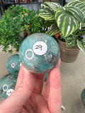 Amazonite and Smokey Spheres