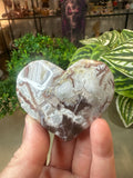 Mexican crazy lace agate heart