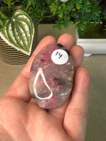 Ice Rhodonite Palm Stones