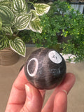 Black Moonstone Spheres