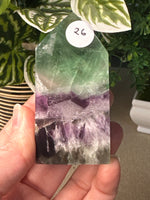 Snowflake fluorite points