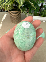 Green Moonstone Palm Stones