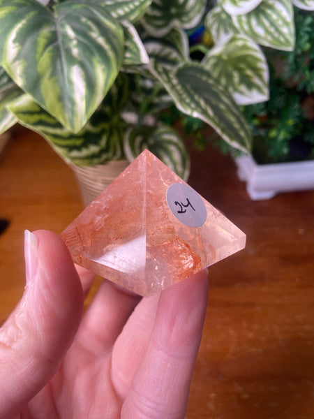 Fire Quartz Pyramid