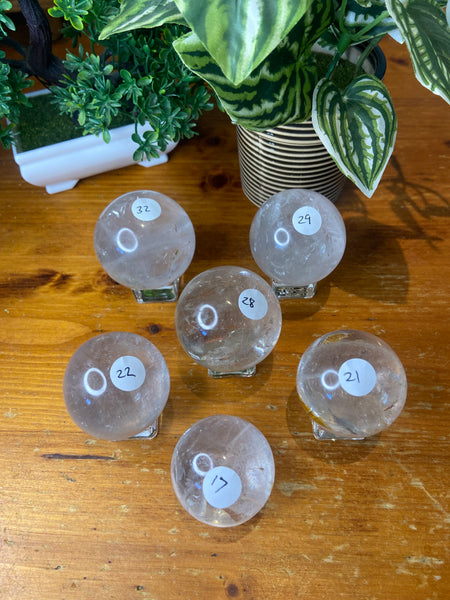 Clear Quartz Spheres