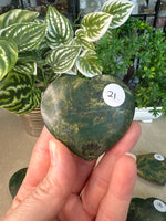 Emerald Jasper Hearts