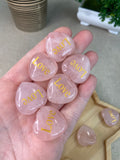 Rose Quartz Love Hearts