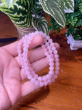 Rose Quartz Triple Bracelet / Necklace