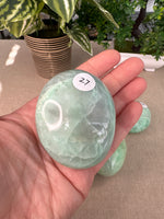 Green Moonstone Palm Stones