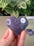 Lepidolite Hearts