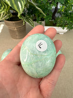 Green Moonstone Palm Stones