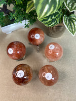 Fire Quartz Spheres