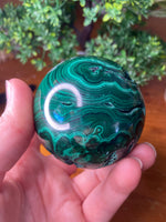 Malachite Druzy Sphere