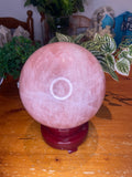 Rose Quartz Sphere with Star