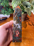 Red Moss Agate Tower