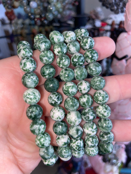 Green spotted bracelet