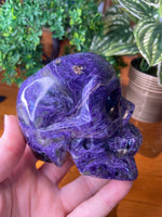 Charoite Skull