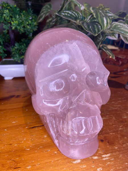 Rose Quartz Skull