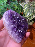 Amethyst Cluster Heart