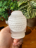 Selenite Buddha Head