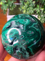 Malachite Druzy Sphere