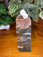 Red Moss Agate Tower