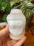 Selenite Buddha Head