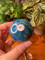 Blue Apatite Sphere