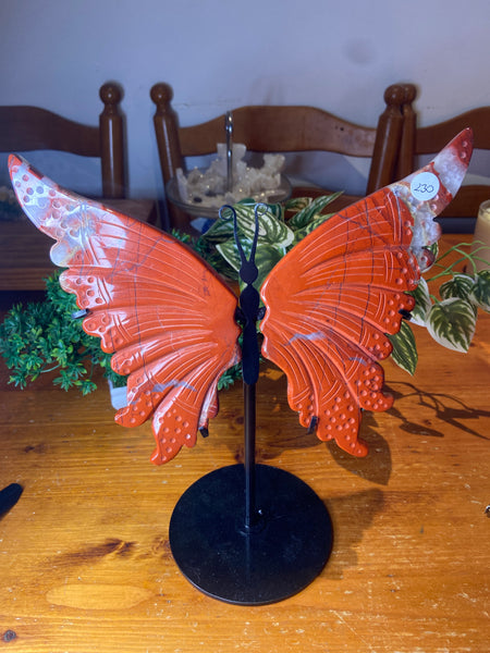 Red Jasper Butterfly Wings