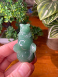 Green Aventurine Frog Carving