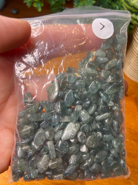 Green Apatite Chips