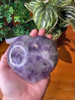 Chevron Amethyst Heart