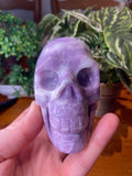 Lepidolite Skull