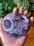 Chevron Amethyst Heart