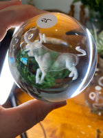 Chinese Zodiac Animal Glass Spheres