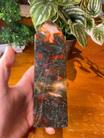 Red Moss Agate Tower