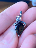 Faceted Moldavite Pendant