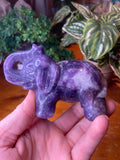 Lepidolite elephant