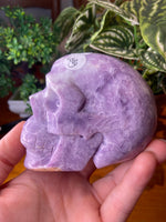 Lepidolite Skull