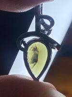 Faceted Moldavite Pendant