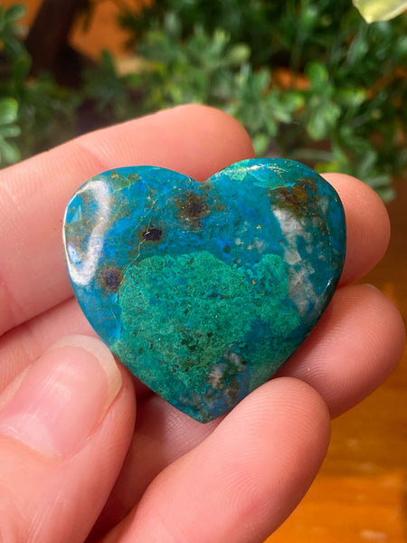 Chrysocolla Heart