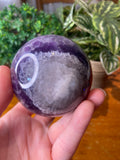 Chevron Amethyst Sphere