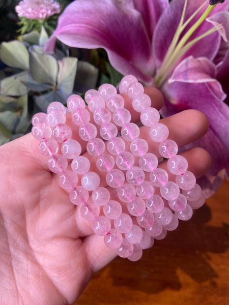 Clear Rose Quartz Bracelet