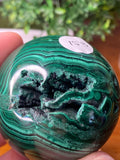 Malachite Druzy Sphere