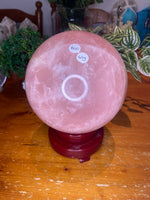 Rose Quartz Sphere with Star